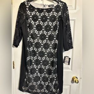 Nine West, black lace dress, size 18